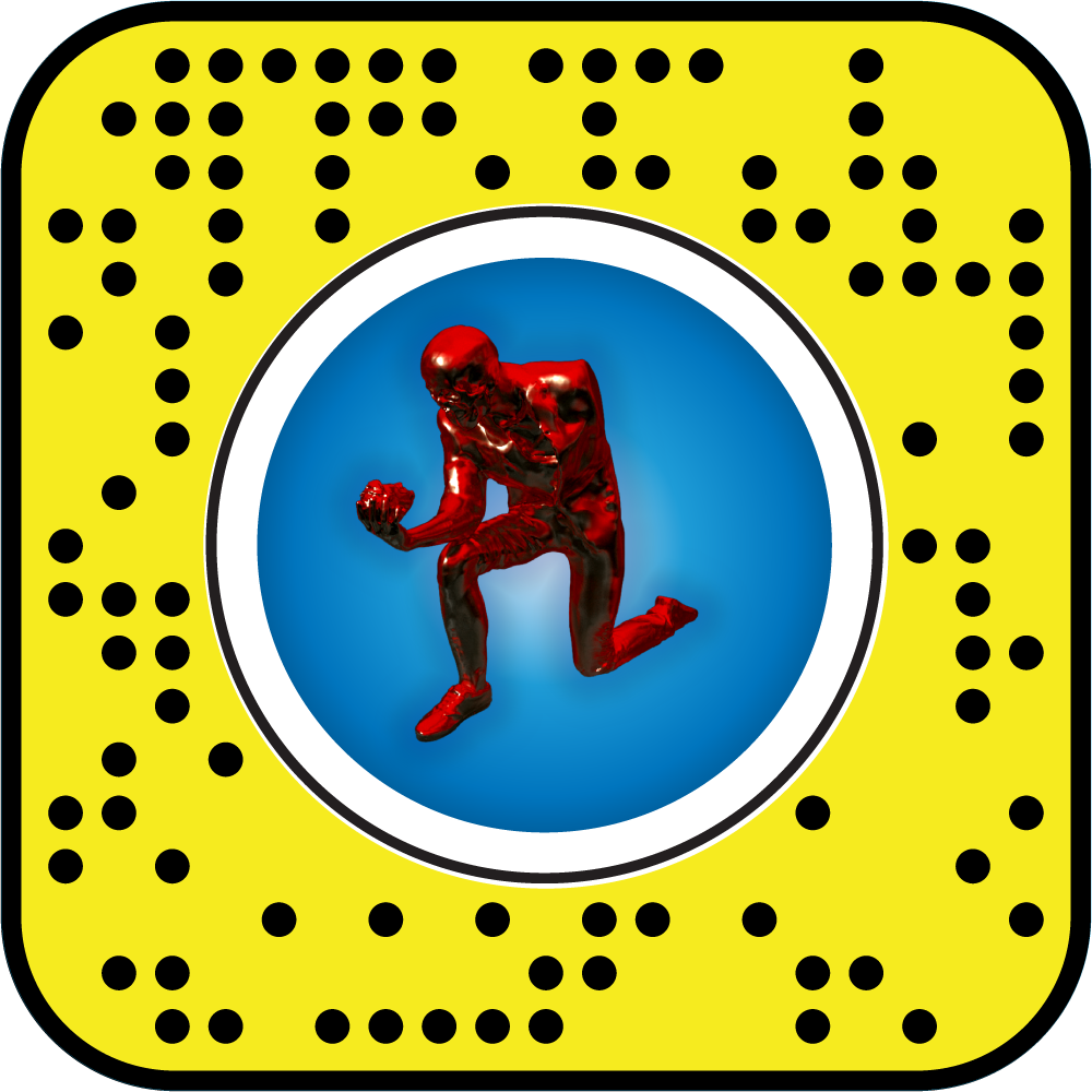 Thor Maan de Kok's 3D Stare Right Back model available in Snapchat's augmented reality